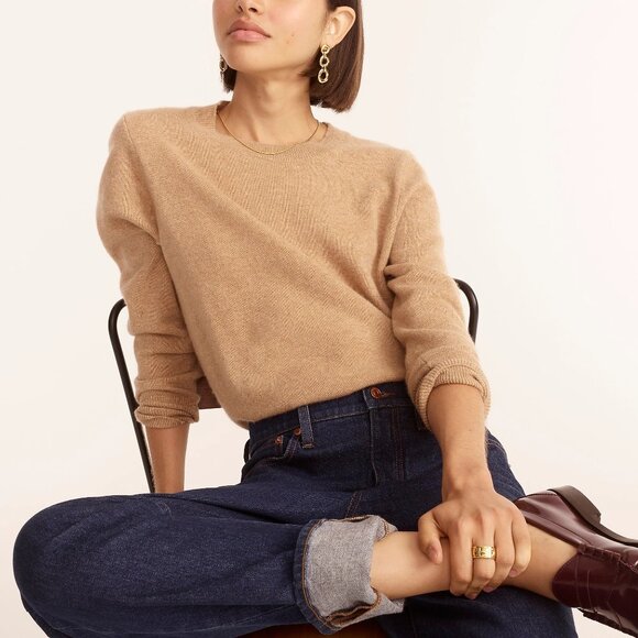 J. Crew Cashmere Sweater Camel - Picture 4 of 8